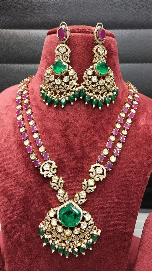 Polki Antique Necklace By Chokerset NECK4719