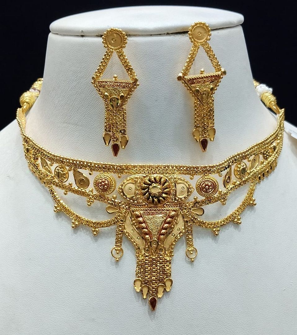 Gold Forming Jewellery Sets By Chokerset CSGF3593