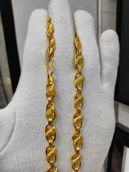 21 Size 200 Milligram Gold Forming Chains By Chokerset CHAIN7707