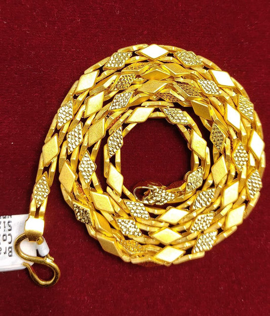 19 Size 300 Mg.1 Gram 24 kt Gold Forming Concept Chains By Chokerset  CSCHAIN1053