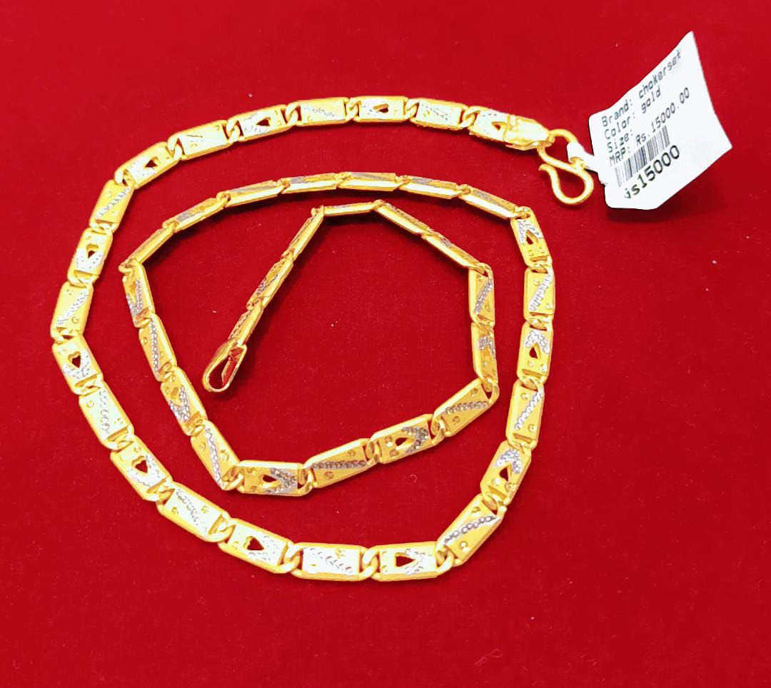 20 Size 200 Mg.1 Gram 24 kt Gold Forming Concept Chains By Chokerset  CSCHAIN1025