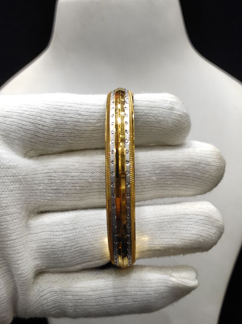 200 Mg. Gold Forming Concept Gents Kada By Chokerset CSGK3006-2.4