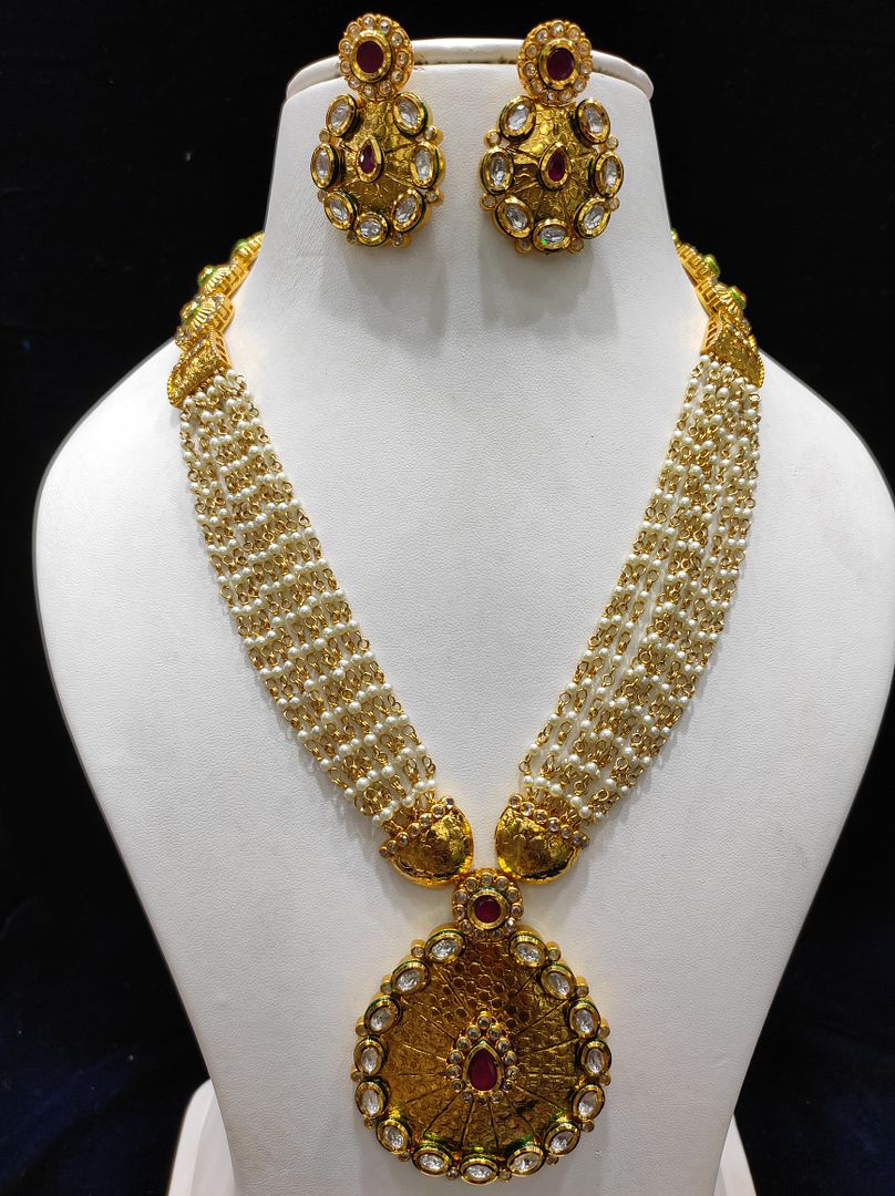 Fine Fashion Kundan Polki Jewellery Set By Chokerset CSACS424