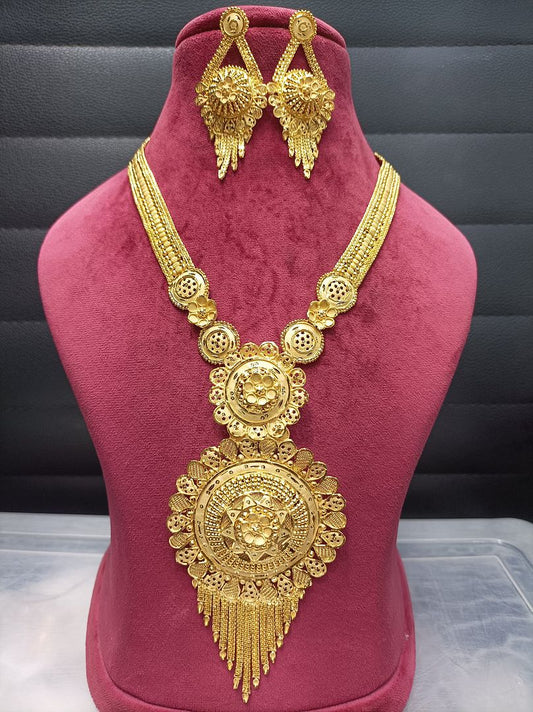 Gold Forming Necklace By Chokerset NECK4725