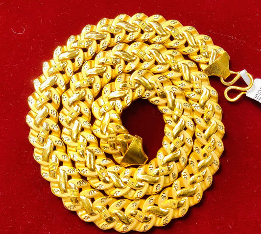 24 Size 200 Mg.1 Gram 24 kt Gold Forming Concept Chains By Chokerset  CSCHAIN1088