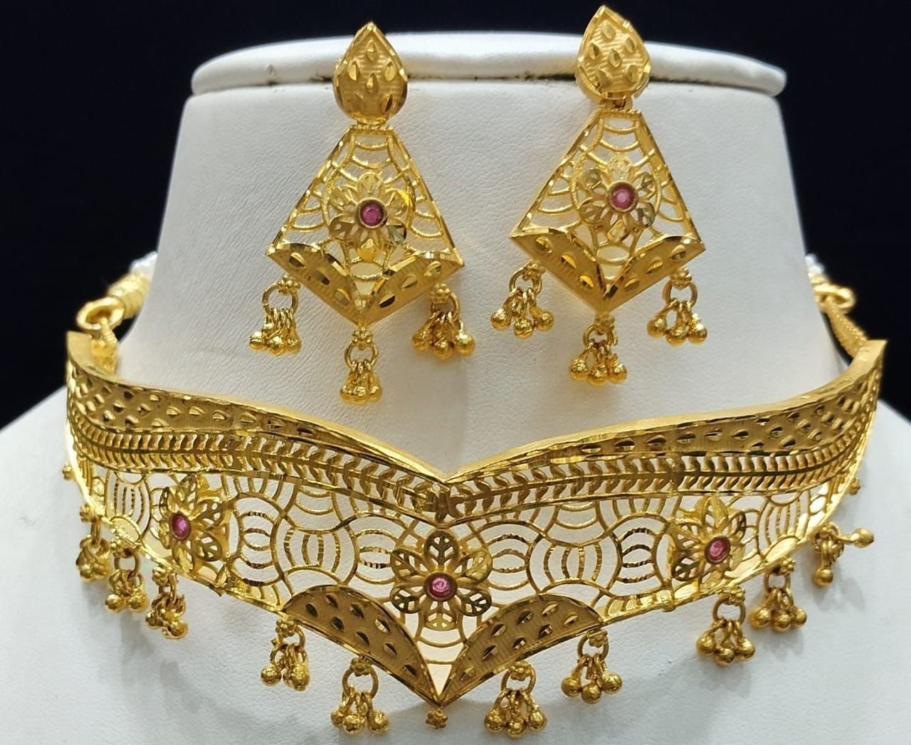 Gold Forming Jewellery Sets By Chokerset CSGF3574