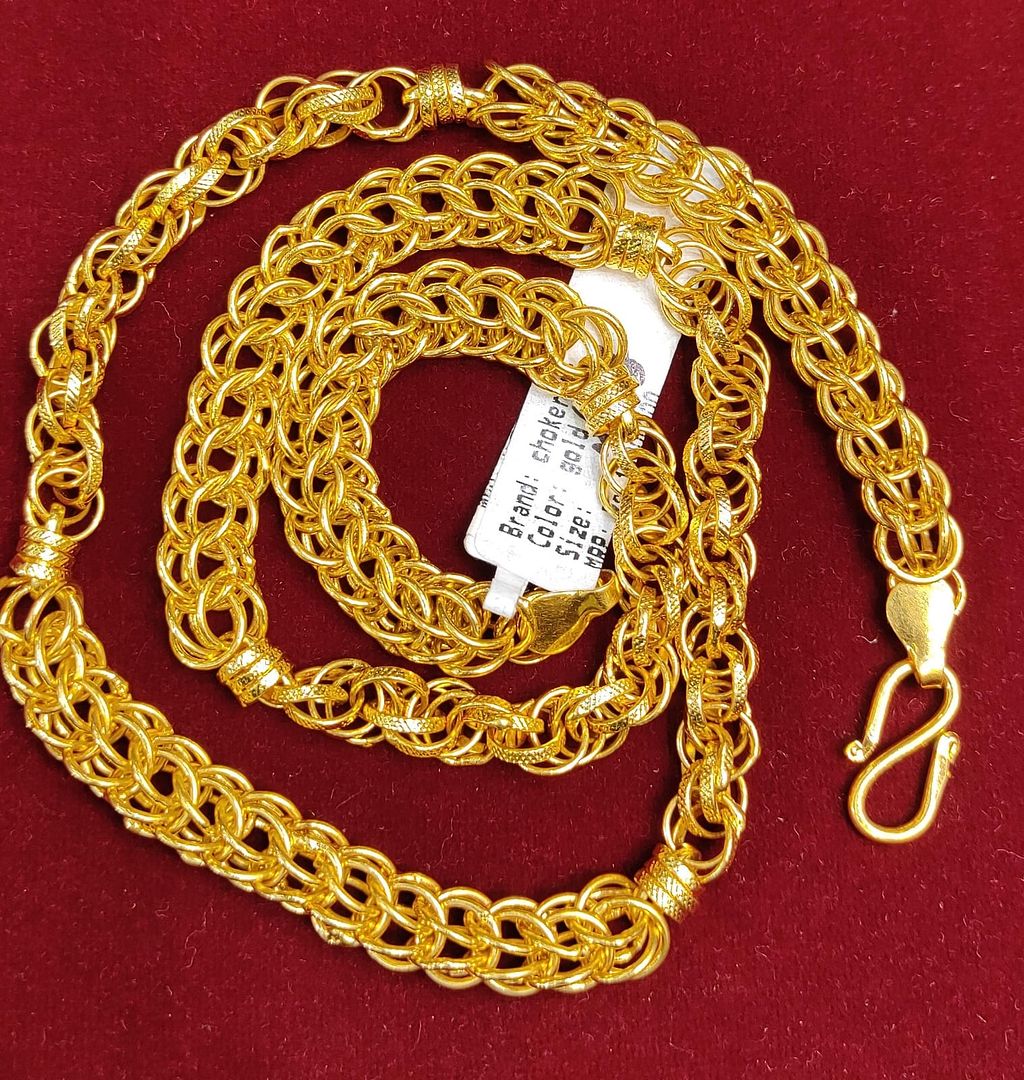 23 Size 200 Mg.1 Gram 24 kt Gold Forming Concept Chains By Chokerset  CSCHAIN1064