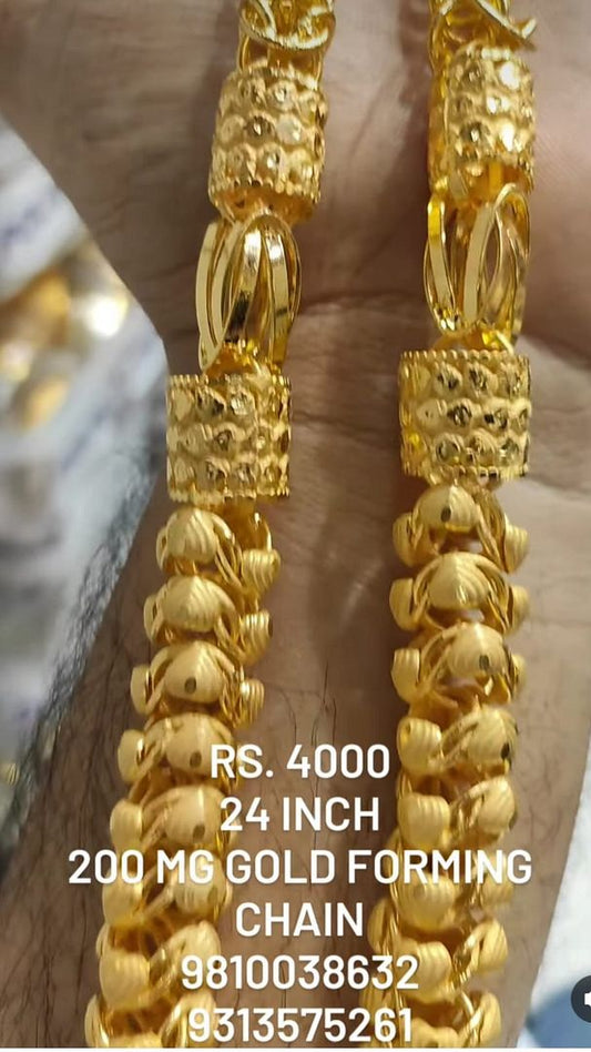 Gold Forming 200 Mg 24 Inch 15 mm 90 Gram Big Chain By Chokerset CHWA0051