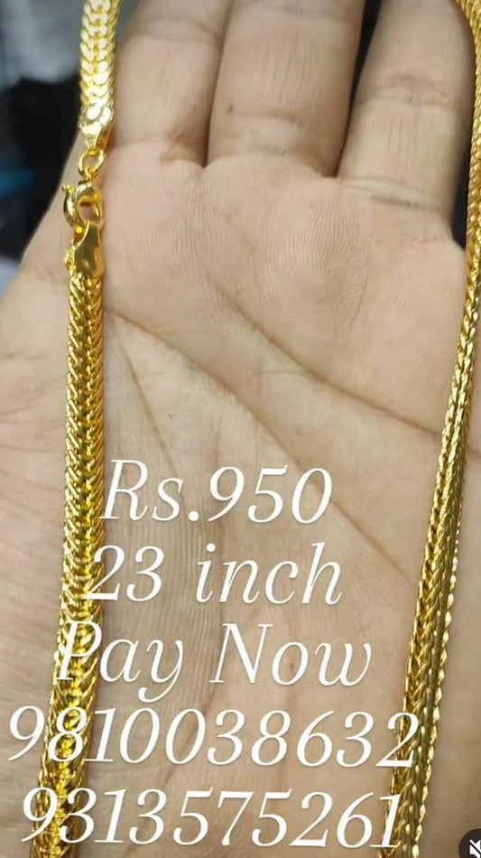 Gold Forming 25 Mg 23 Inch 7 mm 25 Gram Flat Chain By Chokerset CHWA0125