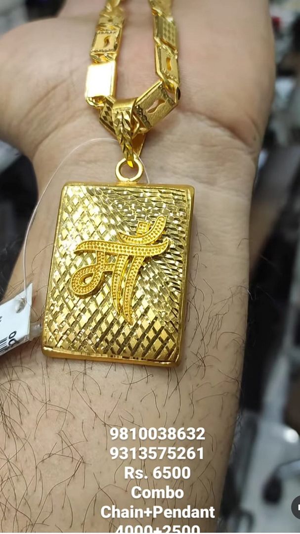 Gold Forming Chain Pendant Combo By Chokerset CPWA0109