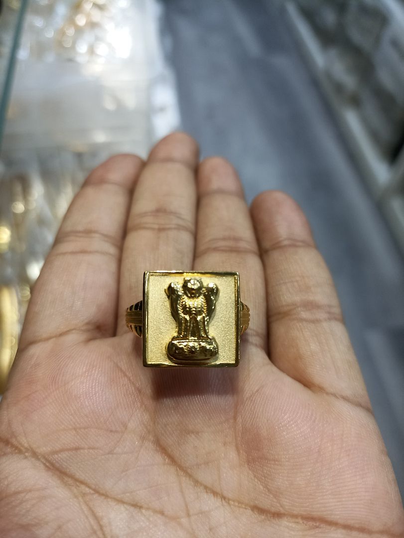 Ring Size 22 By Chokerset In Gold Forming GFGR6583