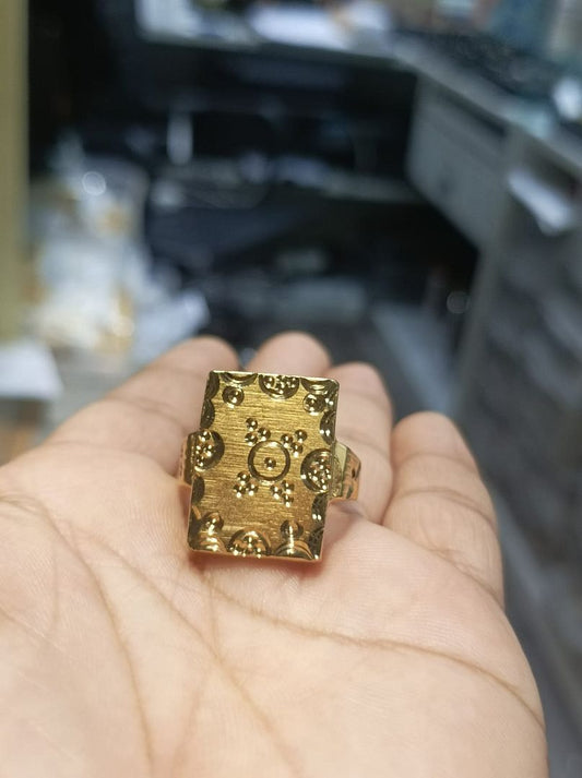 Ring Size 21 By Chokerset In Gold Forming GFGR6556