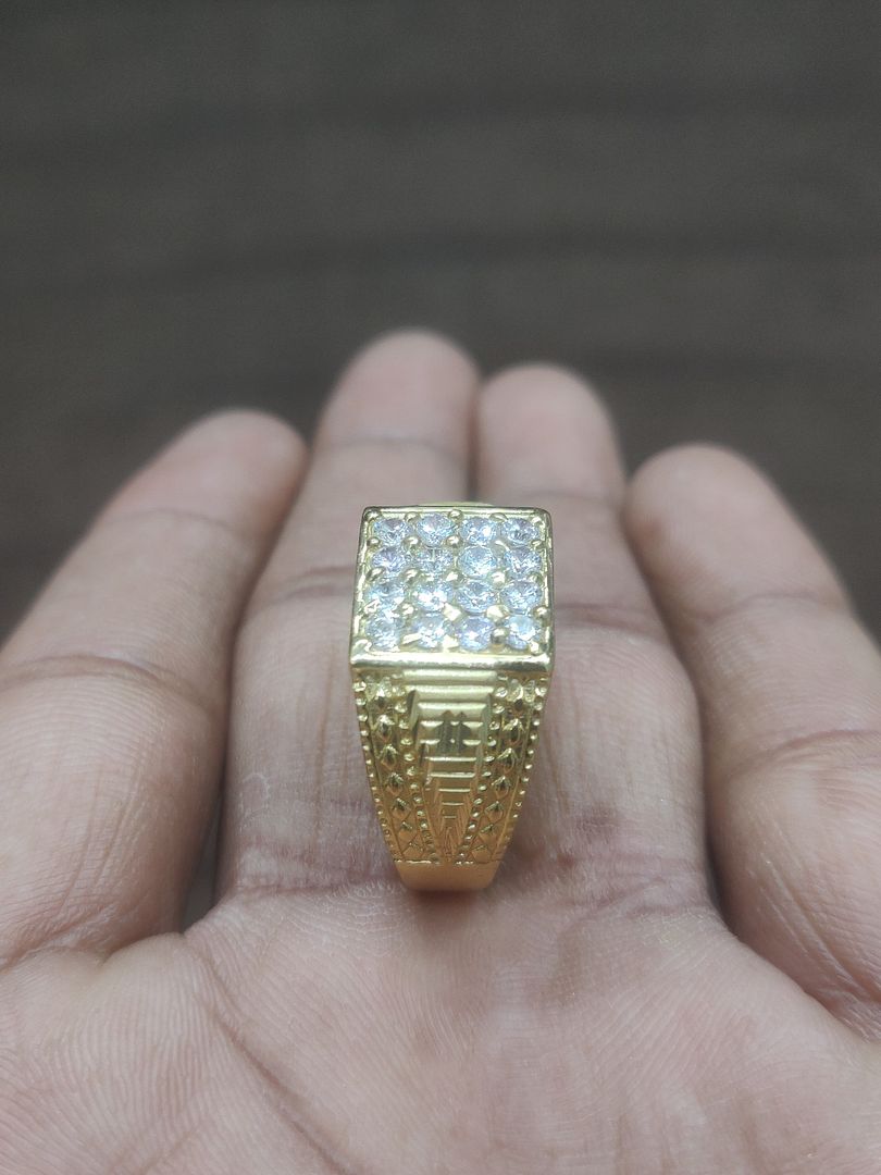 Ring Size 25 By Chokerset In Gold Forming GFGR6892