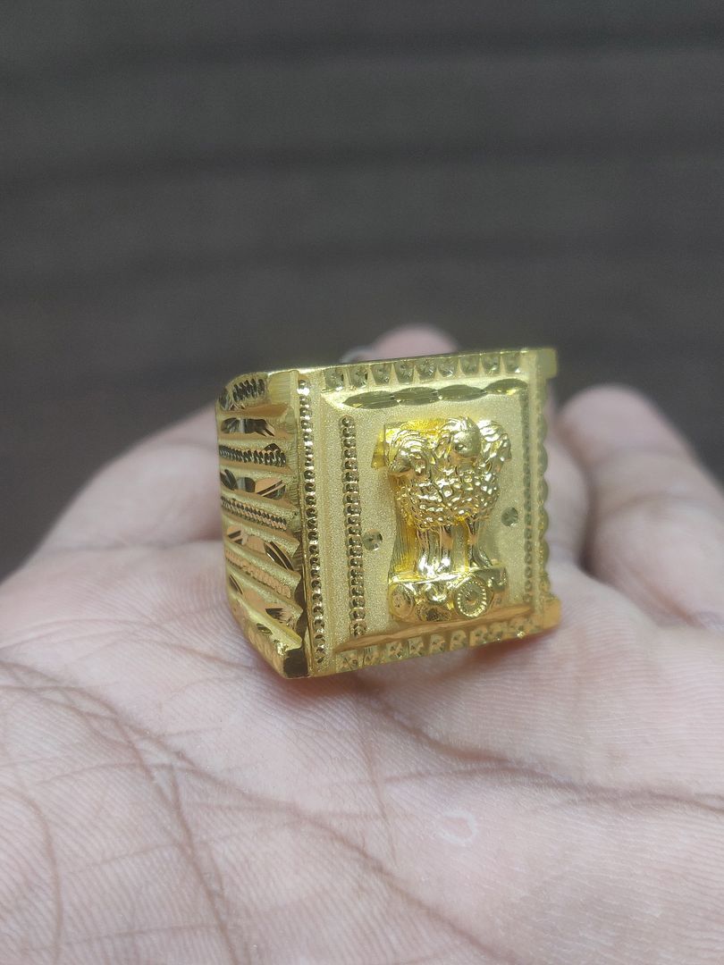 Ring Size 25 By Chokerset In Gold Forming GFGR6899