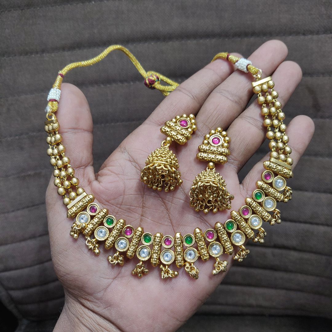 Polki Neklace Set By Chokerset PKNS1020