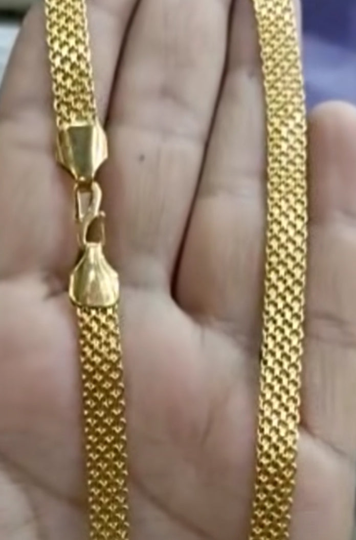 Box Chain SIZE 19 ( 48.26 CM ) 12 Gram 25 MG 07 MM Gold Forming Chain From Chokerset Jewelshingar 19122507