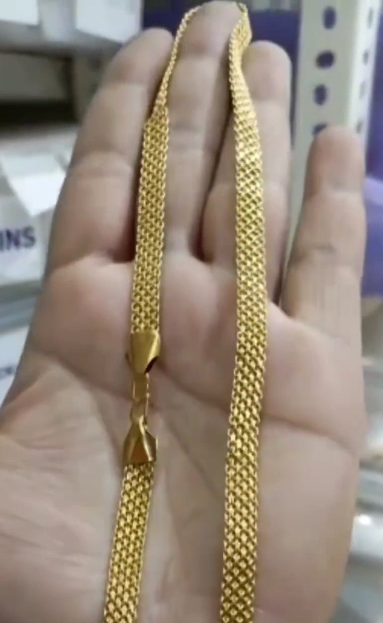 Box Chain SIZE 24 ( 60.96 CM ) 14 Gram 25 MG 07 MM Gold Forming Chain from chokerset Jewelshingar 24142507