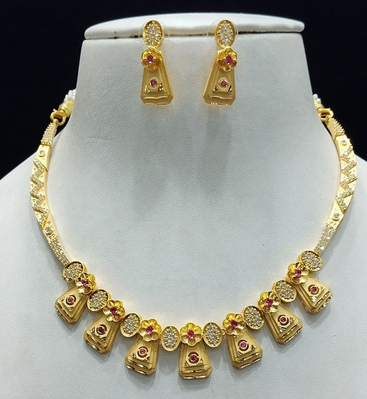 Gold Forming Jewellery Sets By Chokerset CSGF3579