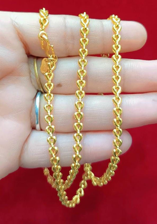 24 Size 100 Mg.1 Gram 24 kt Gold Forming Concept Chains By Chokerset  CSCHAIN1131