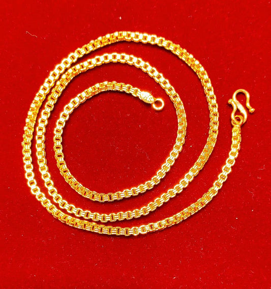 23 Size 25 Mg.1 Gram 24 kt Gold Forming Concept Chains By Chokerset  CSCHAIN1005