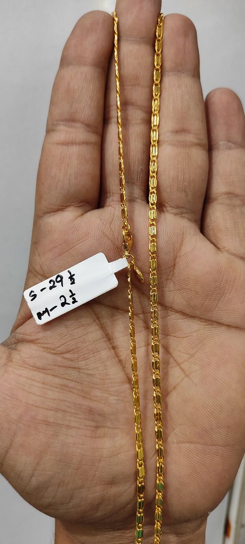 29 Size 25 Mg. Gold Forming Chain By Chokerset CHAIN9212