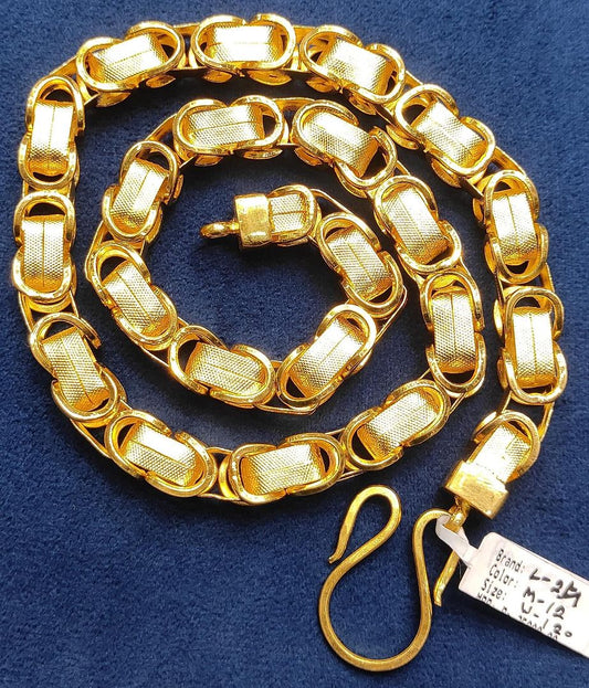 24 Size 300 Mg.1 Gram 24 kt Gold Forming Concept Chains By Chokerset  CSCHAIN1060