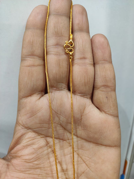 25 Milligram Gold Forming Chain By Chokerset WAC703