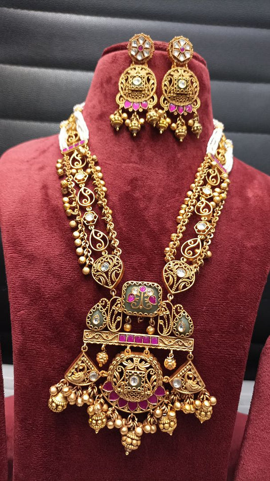 Polki Antique Necklace By Chokerset NECK4718