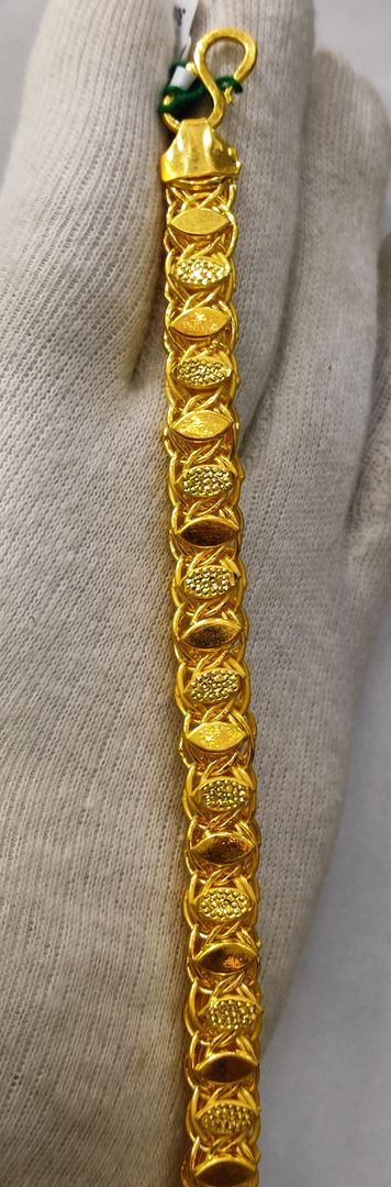 8 Size 300 Mg. Gold Forming Bracelet By Chokerset BRACE369