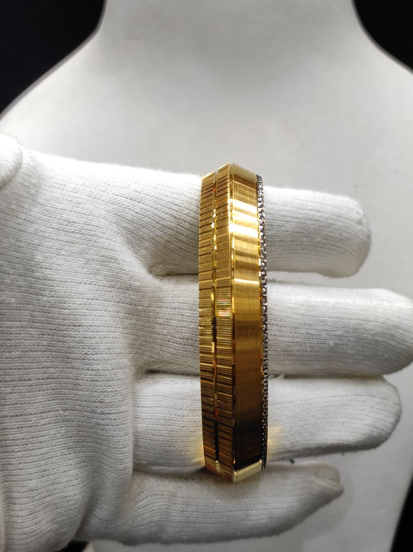 200 Mg. Gold Forming Concept Gents Kada By Chokerset CSGK3003-2.4