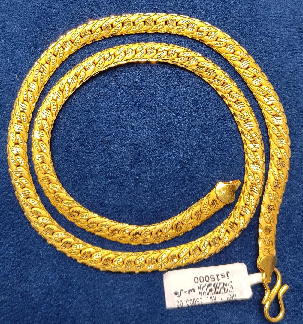 23 Size 200 Mg.1 Gram 24 kt Gold Forming Concept Chains By Chokerset  CSCHAIN1048