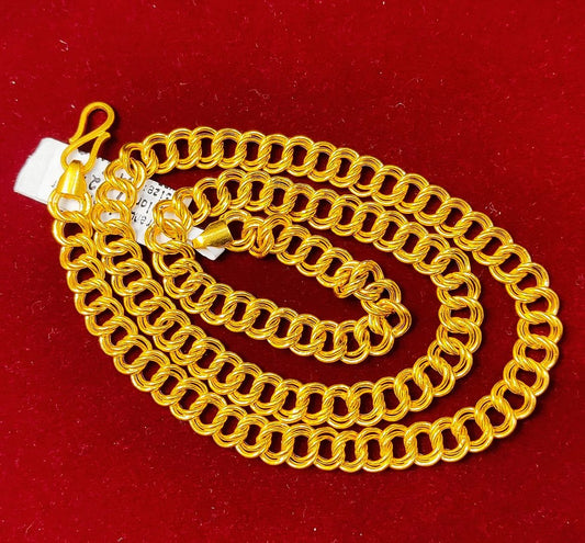 21 Size 300 Mg.1 Gram 24 kt Gold Forming Concept Chains By Chokerset  CSCHAIN1111