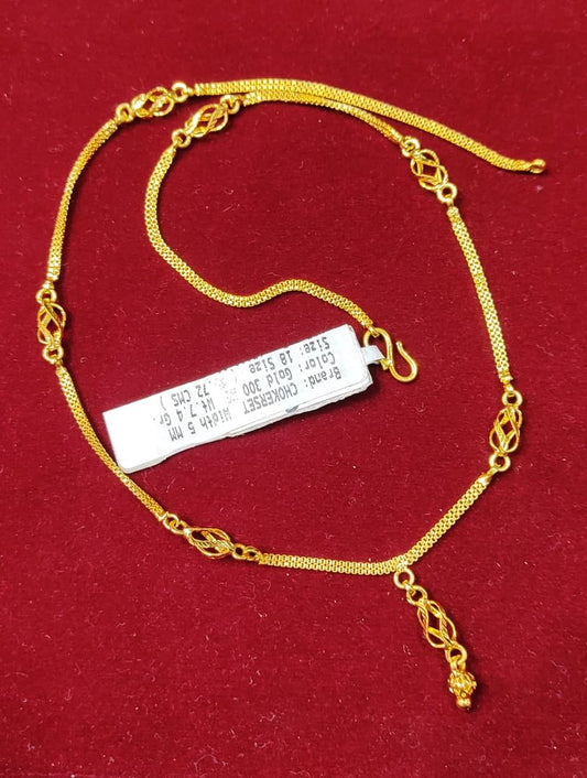18 Size 300 Mg.1 Gram 24 kt Gold Forming Concept Chains By Chokerset  CSCHAIN1016