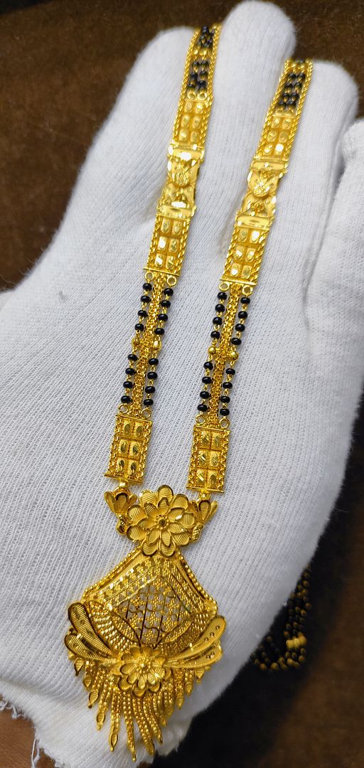 34 Size 200 MG Mangalsutra Gold Forming By Chokerset MANGAL888