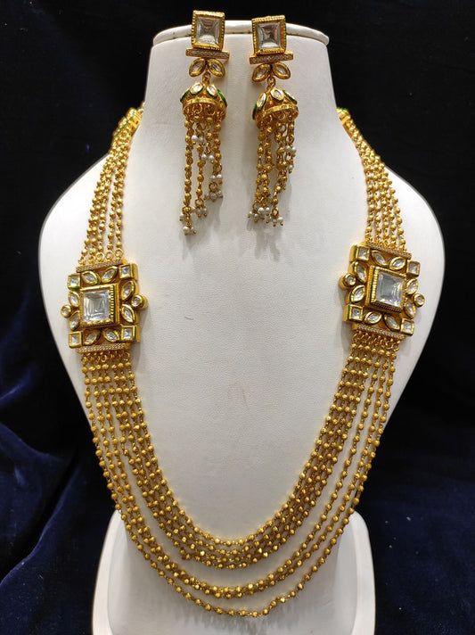 Fine Fashion Kundan Polki Jewellery Pendant Set By Chokerset CSACP475