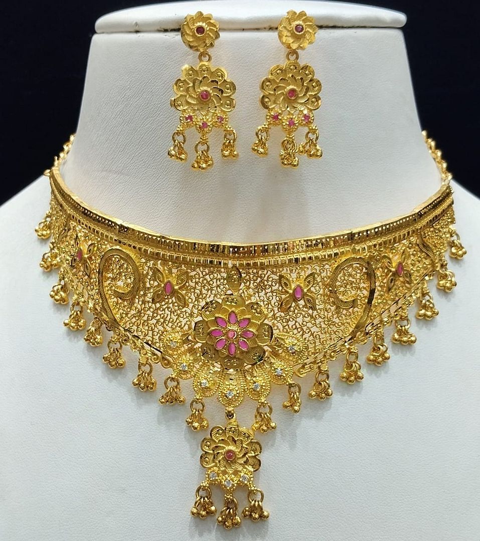 Gold Forming Jewellery Sets By Chokerset CSGF3566