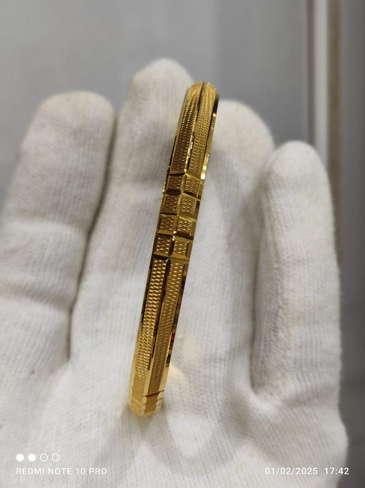 Gold Forming Gents Kada By Chokerset GFGK63