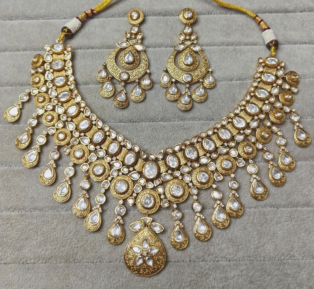 Polki Antique Necklace By Chokerset CSNS6852