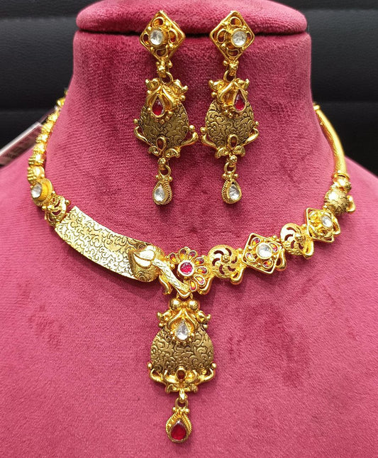 200 Mg. Gold Forming Necklace By Chokerset CSGF1756