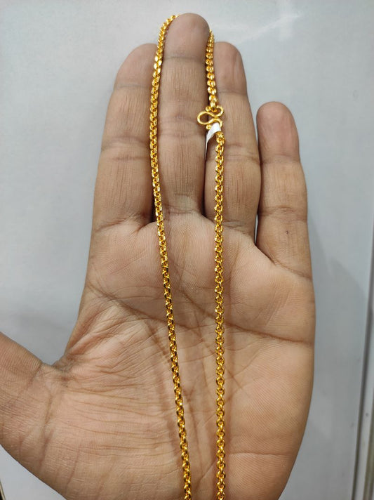 25 Milligram Gold Forming Chain By Chokerset WAC706