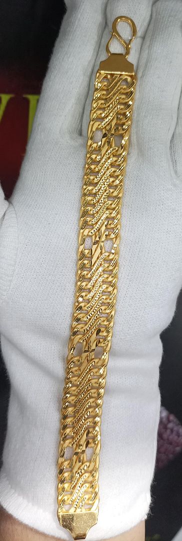 8.5 Size 200 Mg. Gold Forming Bracelet By Chokerset BRACE358