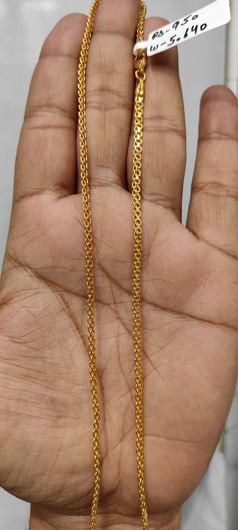 17 Size 25 Mg. Gold Forming Chain By Chokerset CHAIN9195