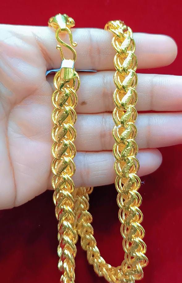 22 Size 300 Mg.1 Gram 24 kt Gold Forming Concept Chains By Chokerset  CSCHAIN1086