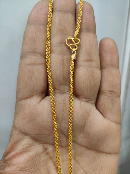 25 Milligram Gold Forming Chain By Chokerset WAC701