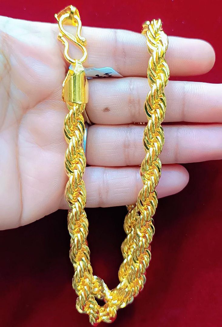 31 Size 200 Mg.1 Gram 24 kt Gold Forming Concept Chains By Chokerset  CSCHAIN1098