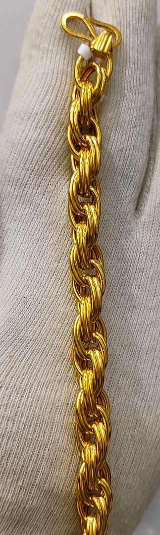 9 Size 300 Mg. Gold Forming Bracelet By Chokerset BRACE375