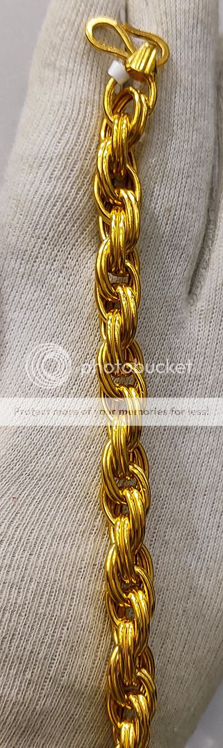 9 Size 300 Mg. Gold Forming Bracelet By Chokerset BRACE375