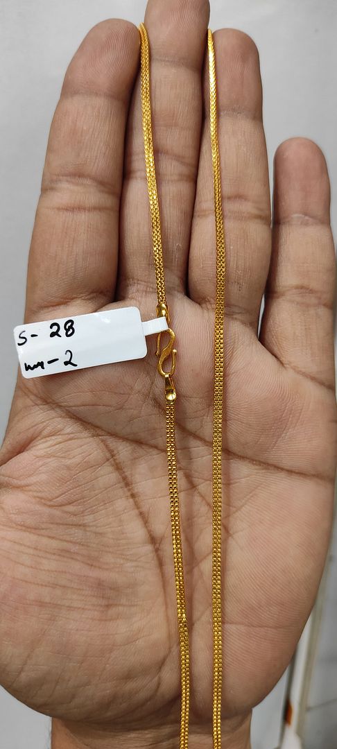 28 Size 25 Mg. Gold Forming Chain By Chokerset CHAIN9213
