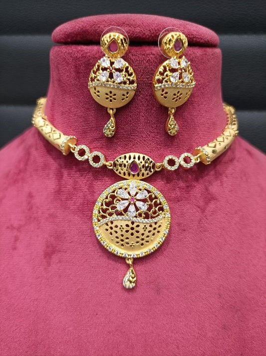 Gold Forming Jewellery Sets By Chokerset CSGF3533