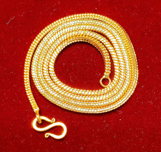 22 Size 25 Mg.1 Gram 24 kt Gold Forming Concept Chains By Chokerset  CSCHAIN1004